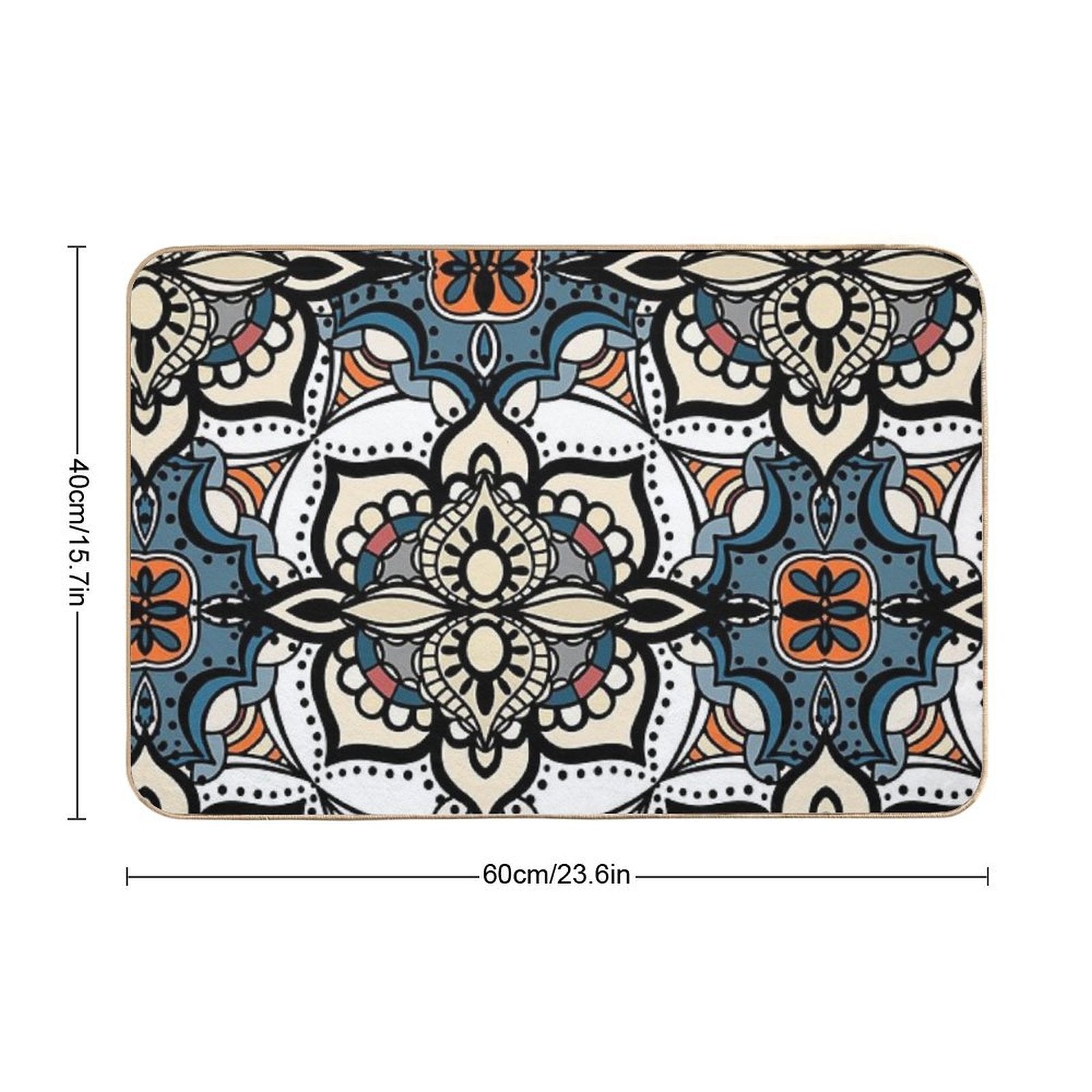 Vintage Mandala Patterns, Spiritual Patterns, Pattern for Meditating People, Cool And Vintage Patterns  Multi-Purpose Bath Mat