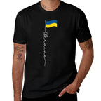Ukraine Signature Pole - Patriotic Ukrainian  Tagless Design T-Shirt