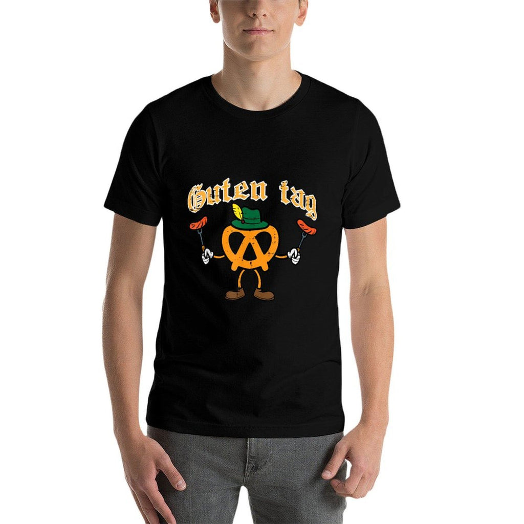 Oktoberfest Guten Tag Pretzel Sausages German Kids Men Women  Lightweight T-Shirt