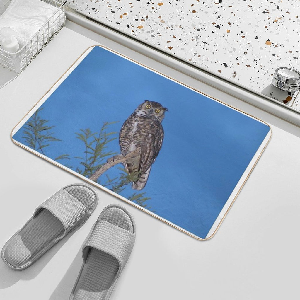 Beautiful Wise Owl  Slip-Resistant Bath Mat