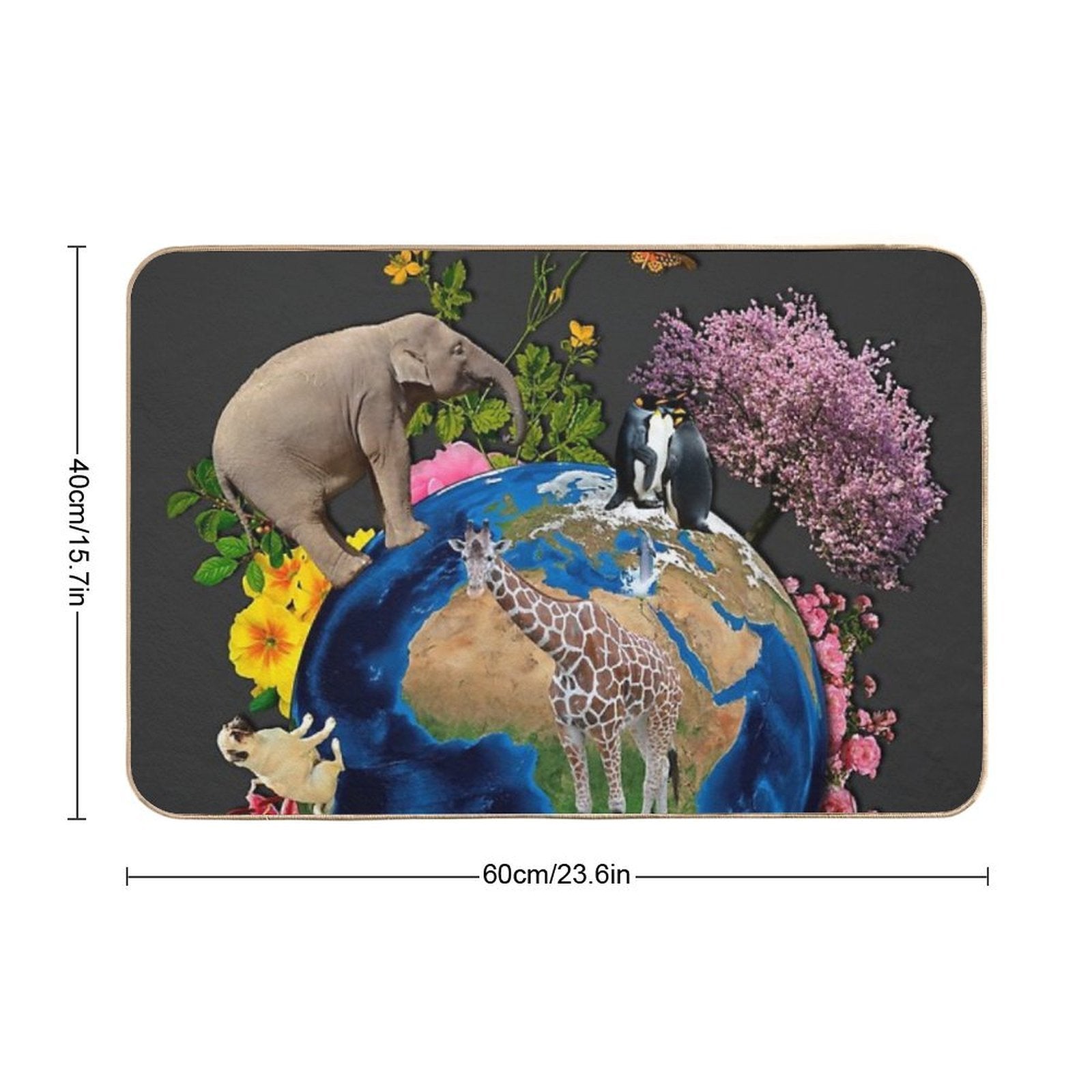 NATURE  Non-Slip Bath Mat