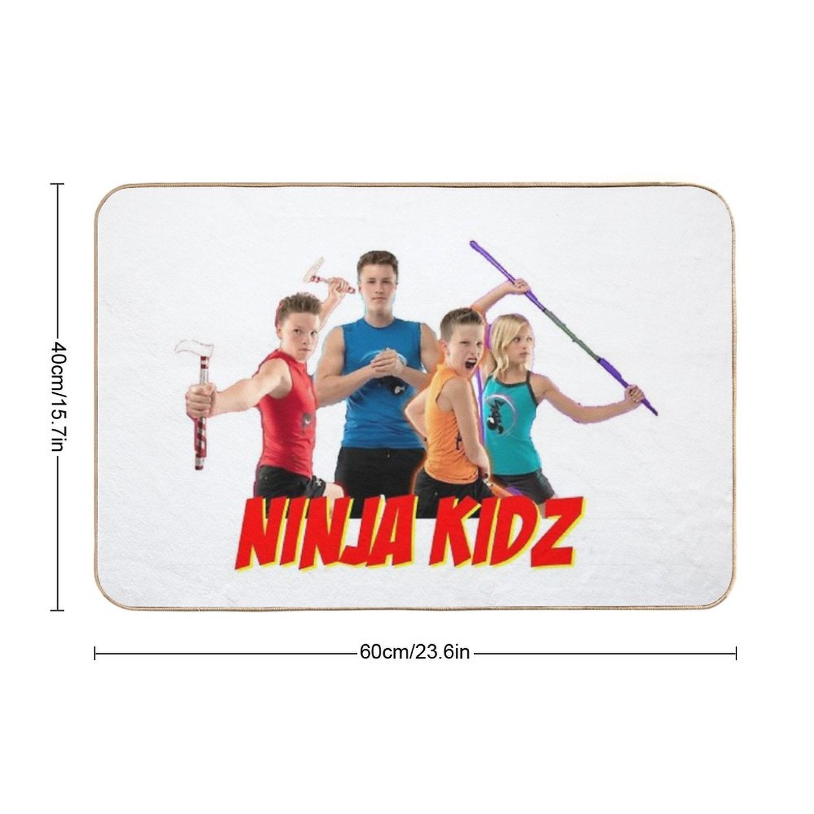 Ninja Kidz Merch For Kids Party  Slip-Resistant Bath Mat