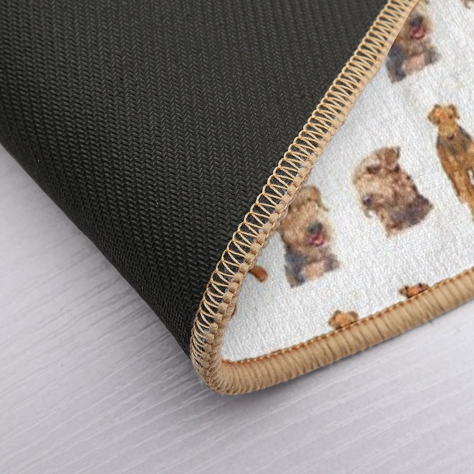 Love For Airedale Terriers  Anti-Trip Bath Mat