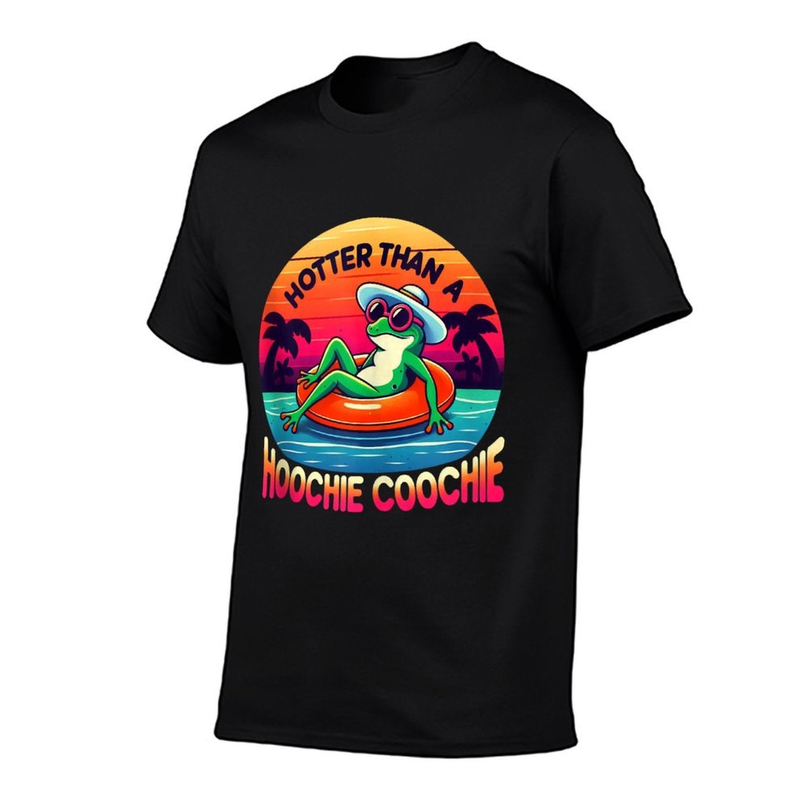 Retro Country Music Fans Hotter Than A Hoochie Coochie Frog  Breathable T-Shirt