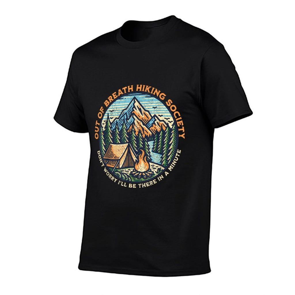 Out of Breath Hiking Society Men Women Hiker Funny Outdoor  Eco-friendly Material T-Shirt