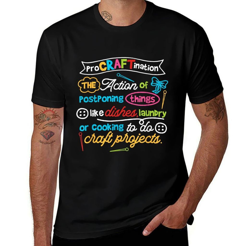Procraftination Crafting Funny Crafter  Breathable T-Shirt