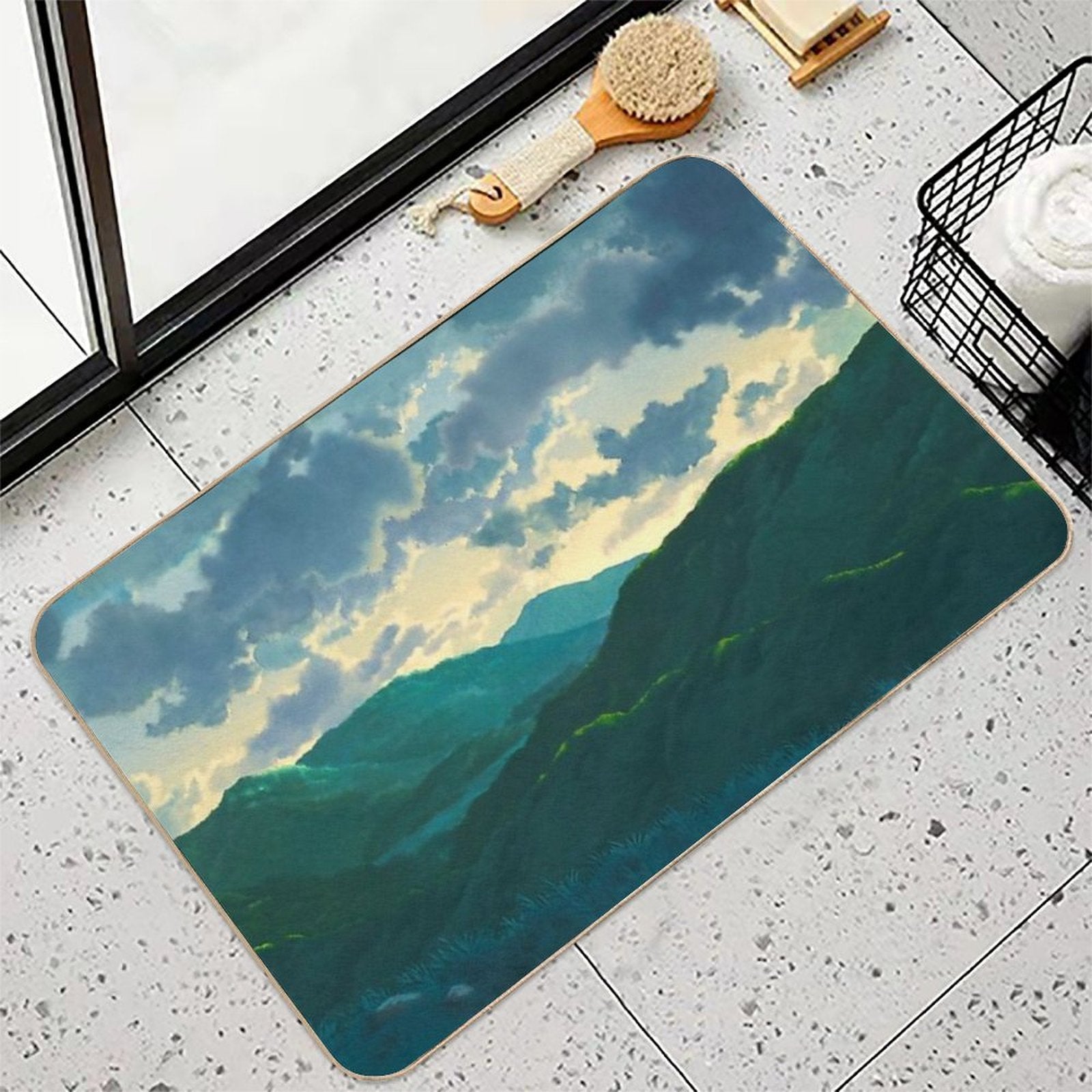 Journey Far to The West  Long-Lasting Bath Mat