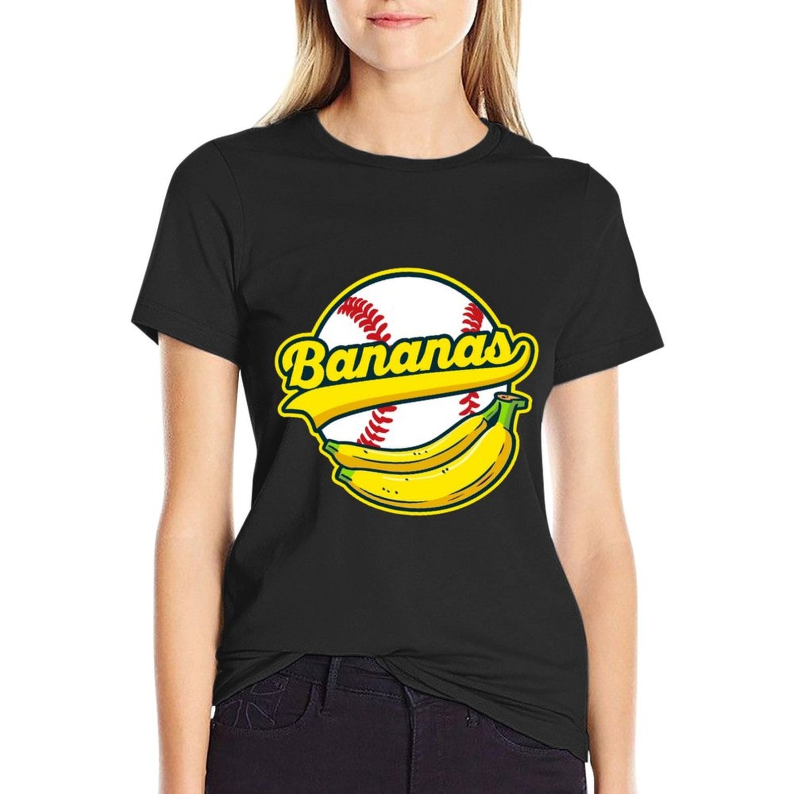 Funny Lets Go Bananas Vintage Graphic  Tagless Design T-Shirt