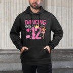 12th Birthday Dance Girl Twelve Year Old Dancer Birthday Premium Cotton-Polyester Blend Hoodie