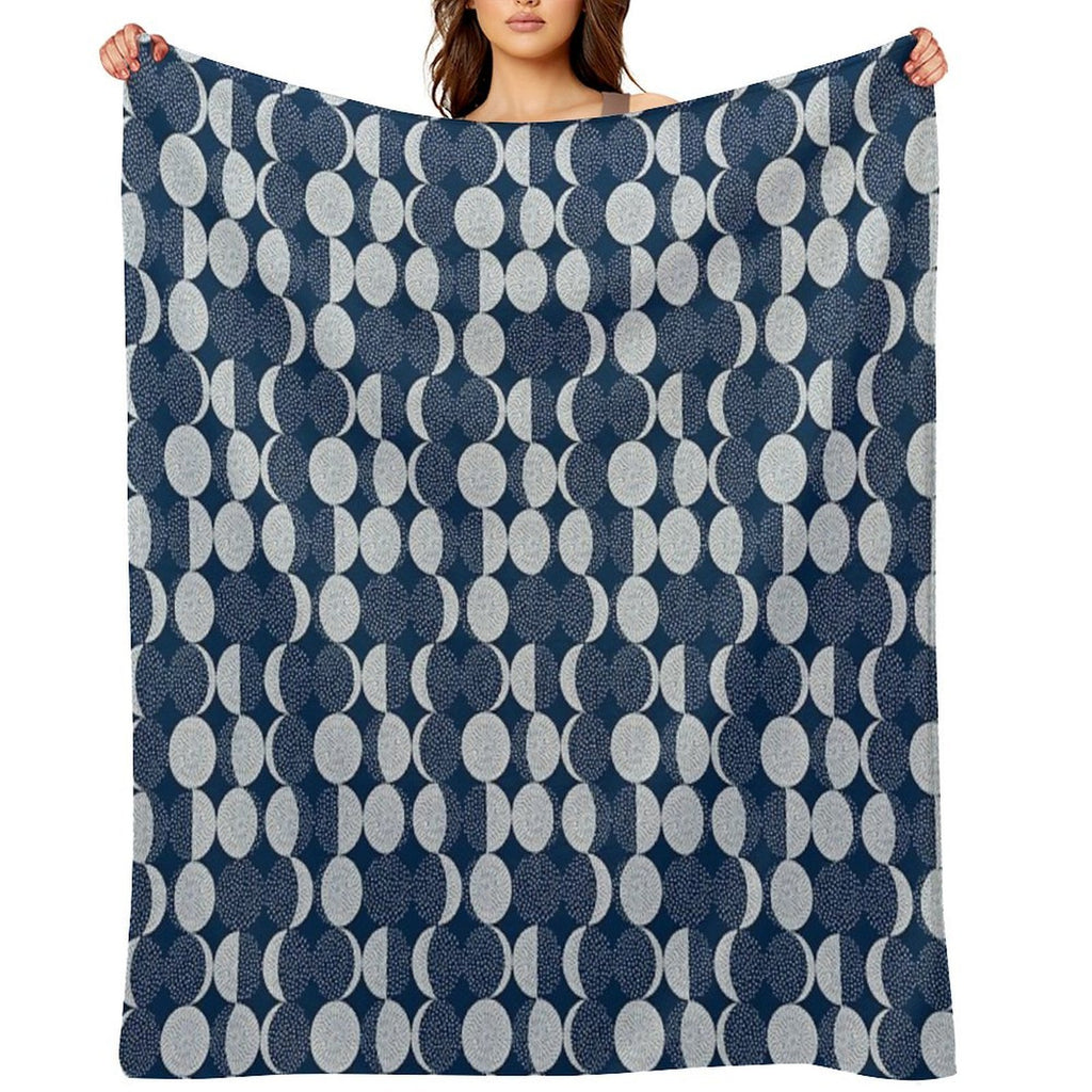Moon Phases  Repeat Pattern Quick-dry Throw Blanket