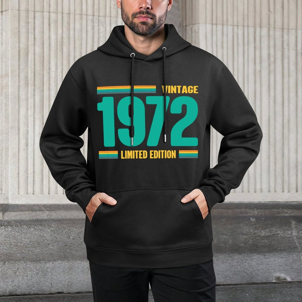 Limited 50th Birthday Vintage 1972 50th Birthday Machine Washable Hoodie
