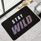 Stay Wild Ben Azelart  Easy Maintenance Bath Mat