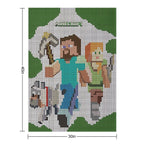 Steve And Alex Minecraft Theme Wrinkle-free Throw Blanket