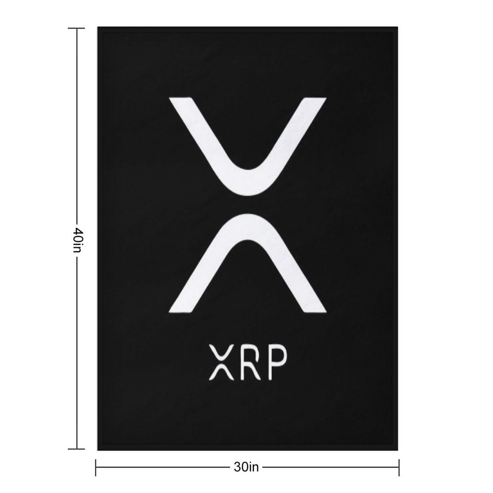 XRP RIPPLE NEW LOGO Machine-washable Throw Blanket