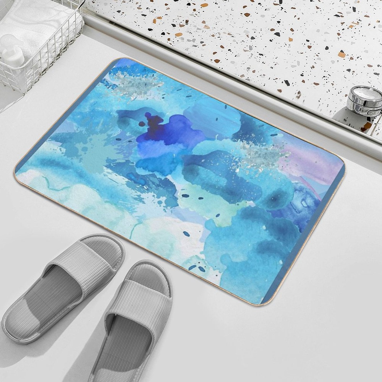 The Color of Universe 1  Long-Lasting Bath Mat