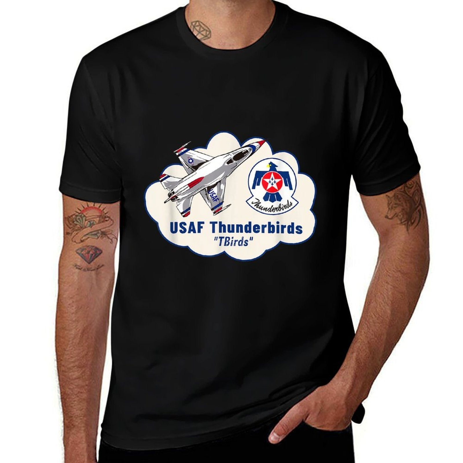 USAF Thunderbirds Air Force 57th Wing Gift  High-quality Stitching T-Shirt