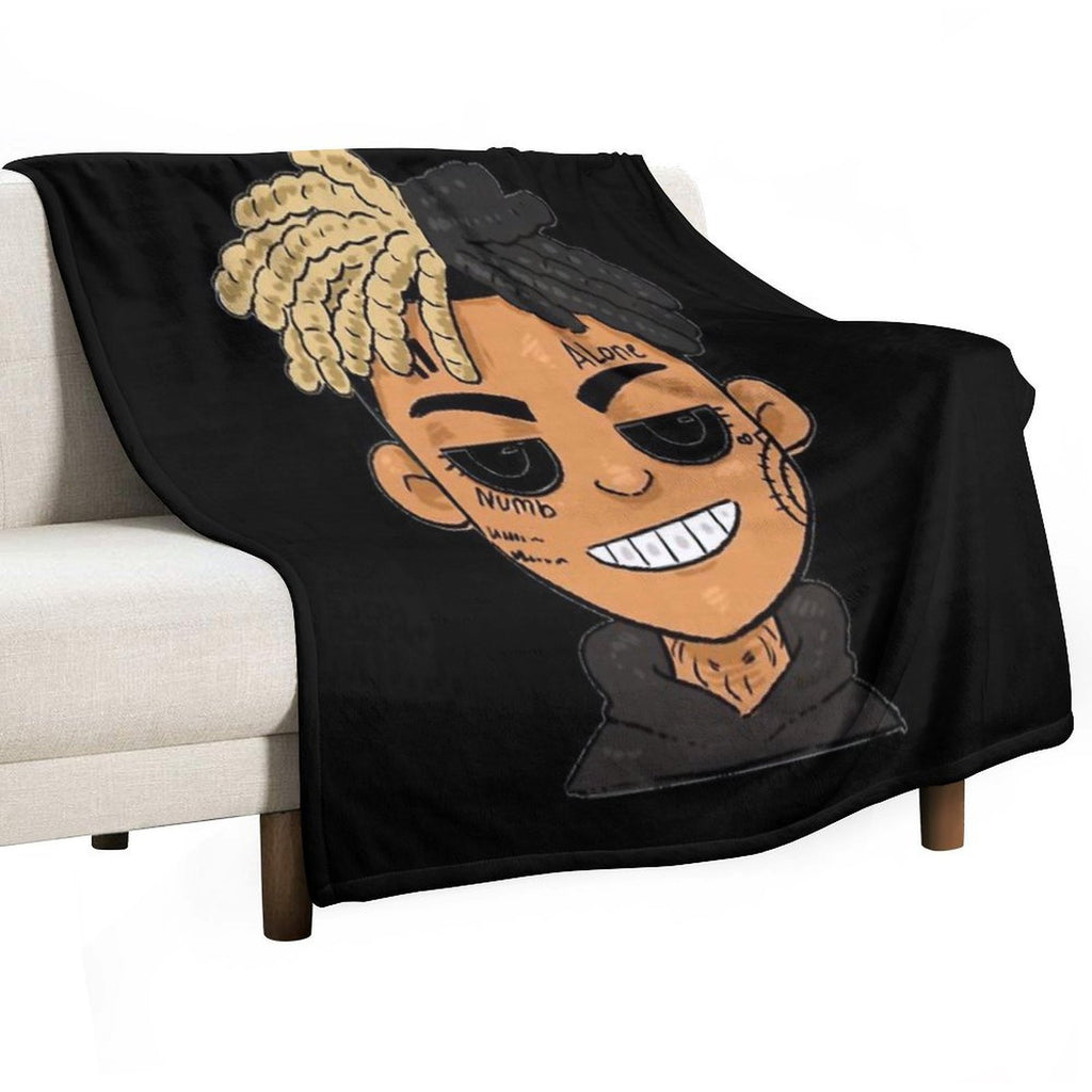 Xxxtentation Lengends Emo Rap Draw Cartoon Shrink-resistant Throw Blanket
