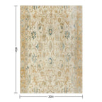 Antique Persian Tabriz  Rug Print Velvety-soft Throw Blanket