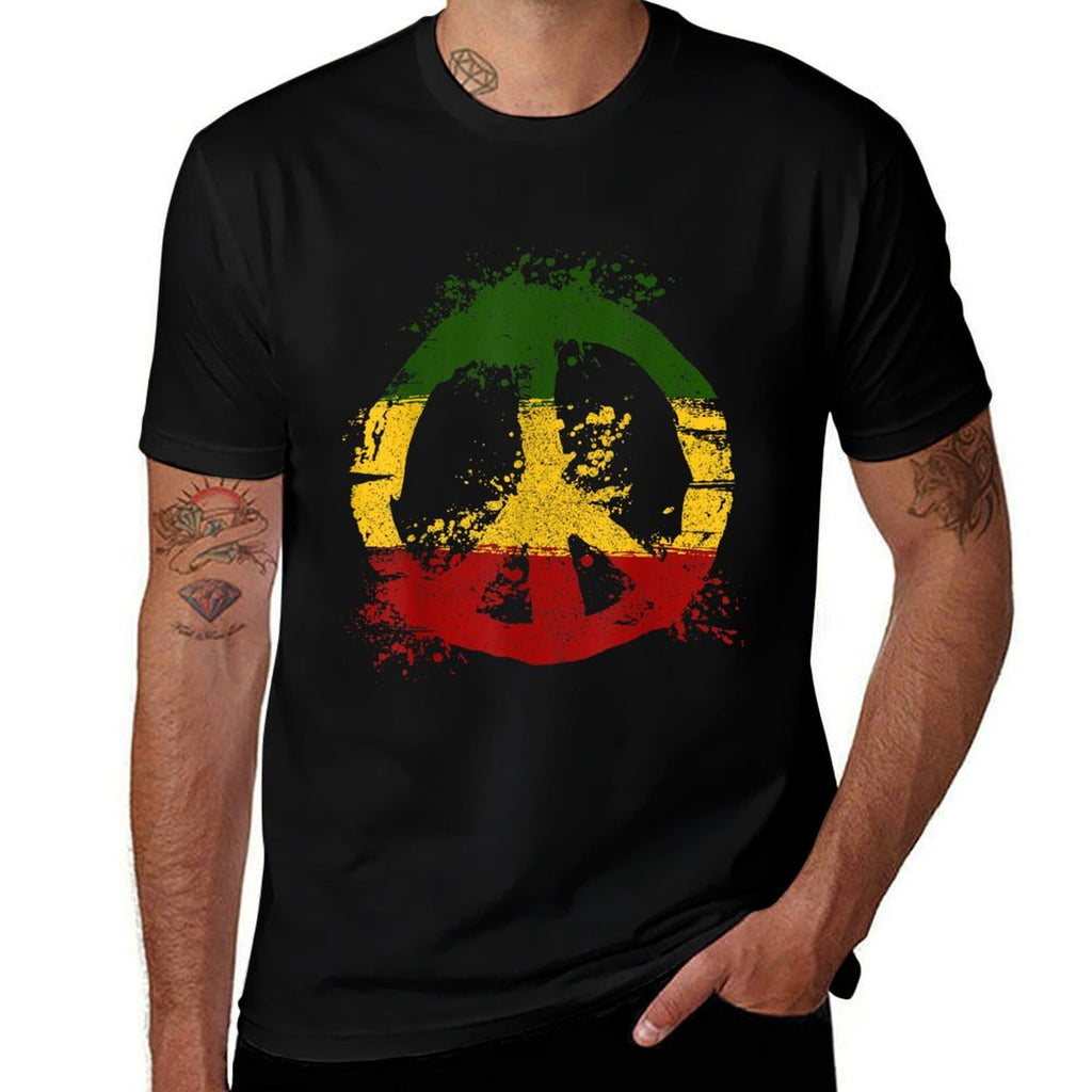 Reggae Music Rastafari Peace Rasta Jamaica Gift  Affordable Price T-Shirt