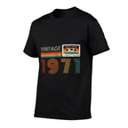 Vintage 1971 Limited Edition Retro Cassette Tape Birthday 54  Versatile T-Shirt
