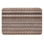 Copper - Boho Stripe -  Easy Maintenance Bath Mat