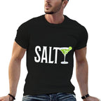 Womens Salty Funny Margarita  Lime Salty  Moisture-wicking T-Shirt