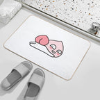 Kakao Friends Apeach Heart  Versatile Bath Mat