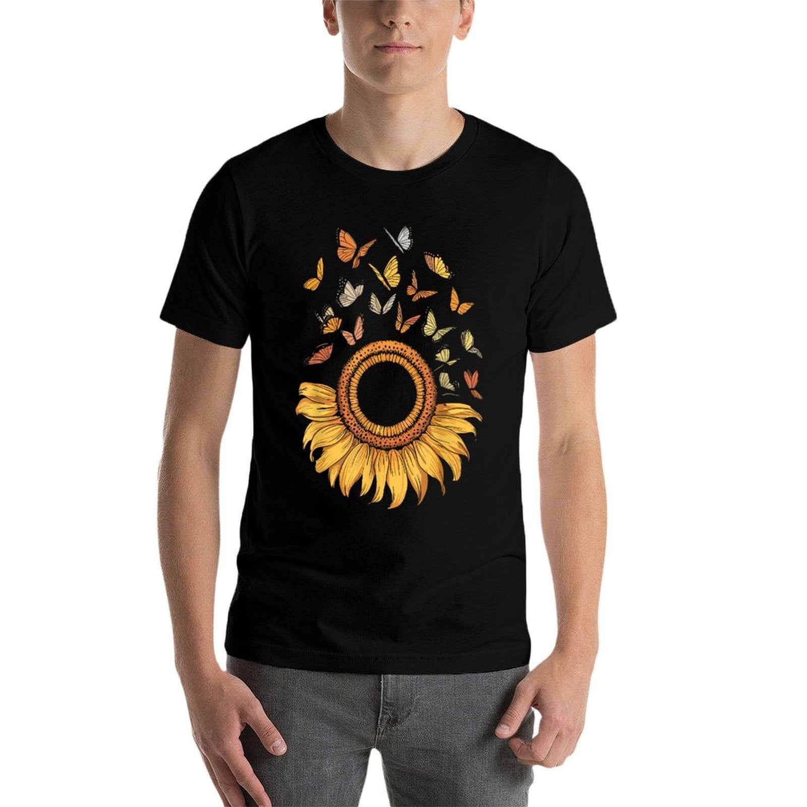 Sunflower Butterfly  Graphic-printed T-Shirt