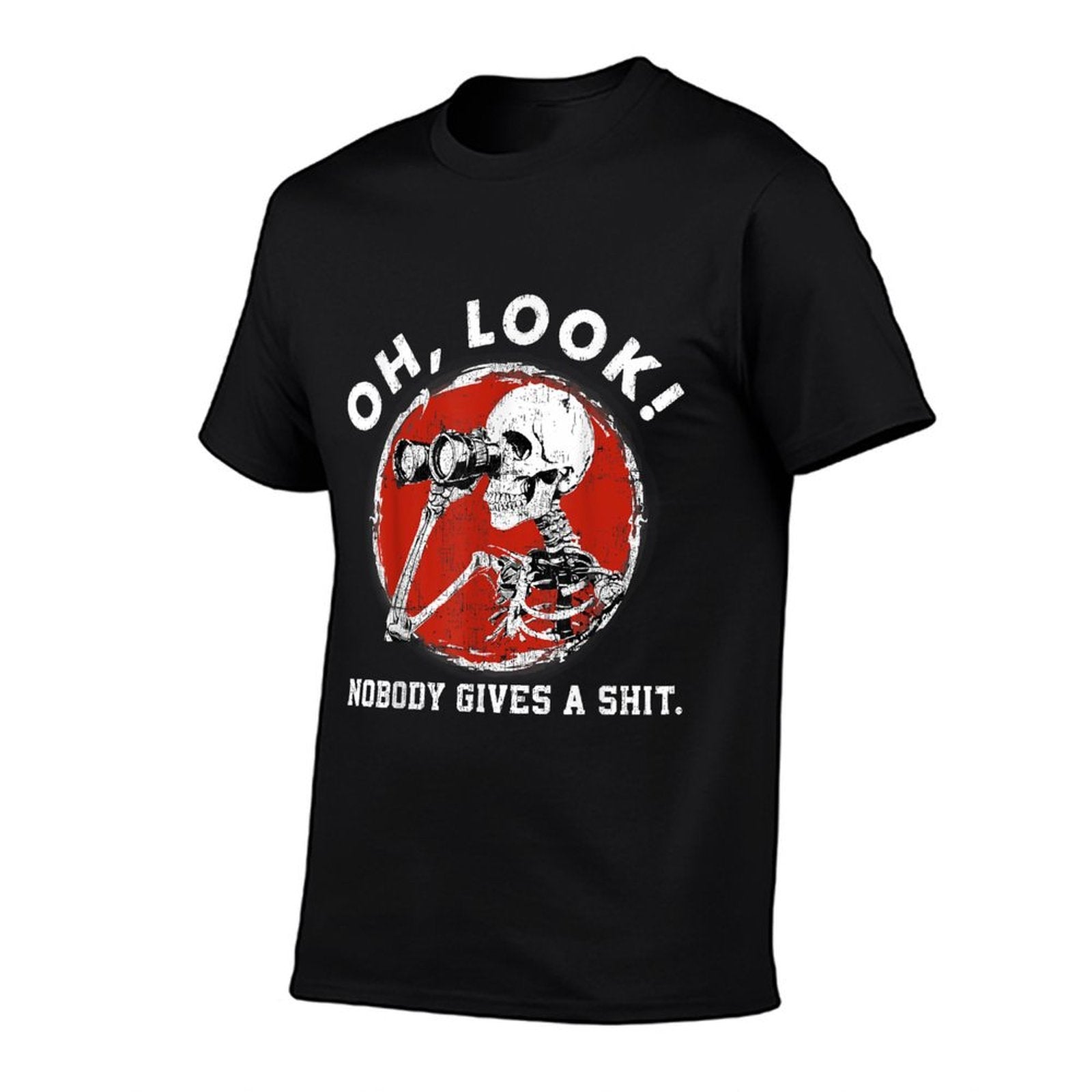 Oh Look Nobody Gives A Skeleton Funny Generation X  Stretchy T-Shirt