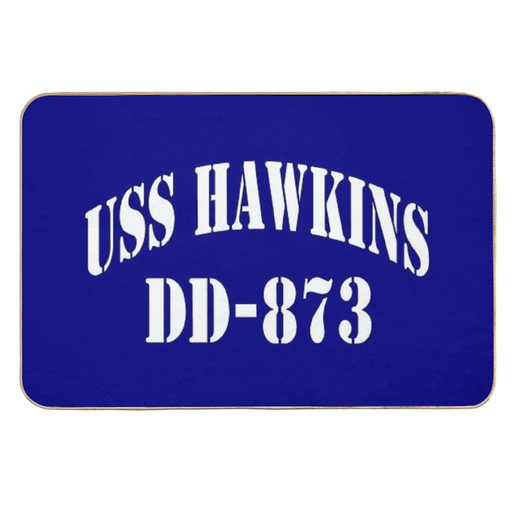 USS HAWKINS (DD-873) SHIP'S STORE  Easy To Clean Bath Mat