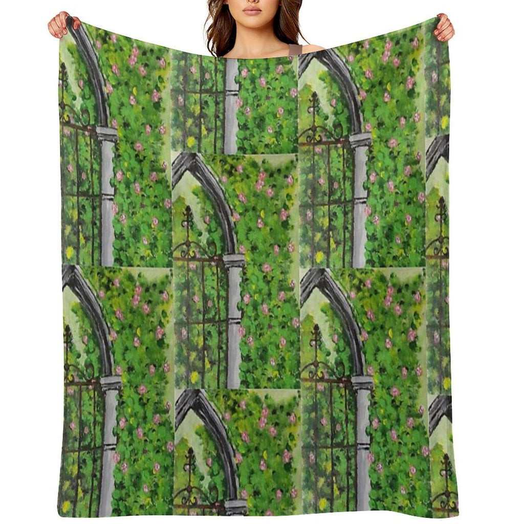 Secret Garden Entrance All-season Throw Blanket