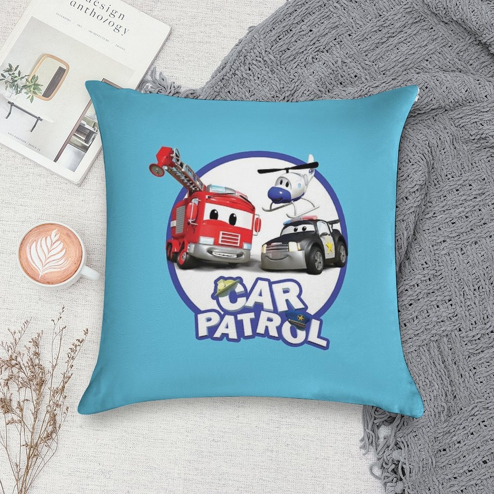 Car Patrol of Car City Soft Anti-Pilling Throw Pillow