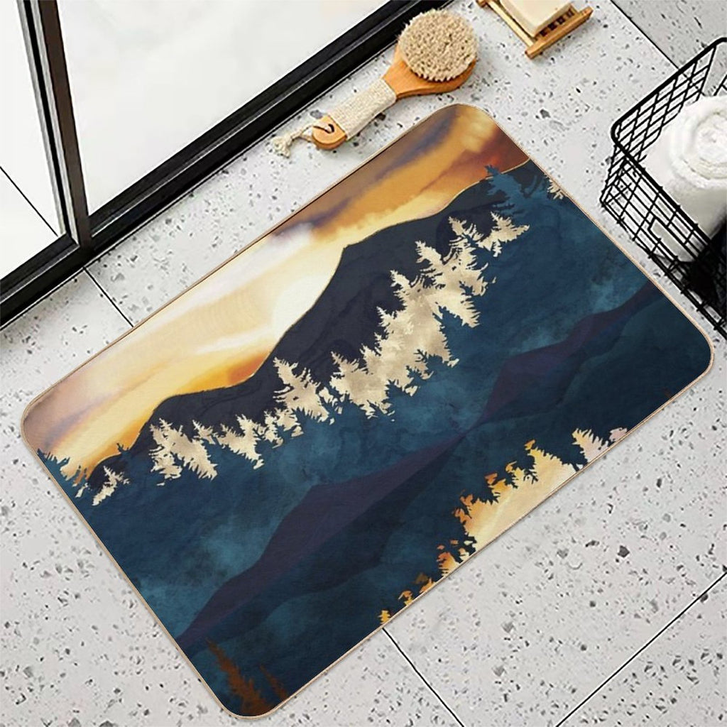 Fall Sunset  Odorless Bath Mat