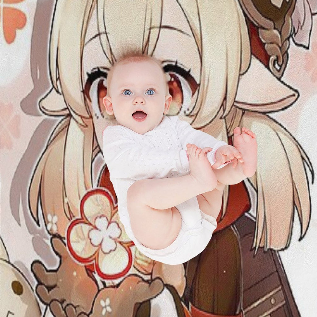 Genshin Impact - Klee Birthday Official Artwork 2020 Compact Throw Blanket