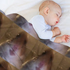 Staring Hamster Compact Throw Blanket