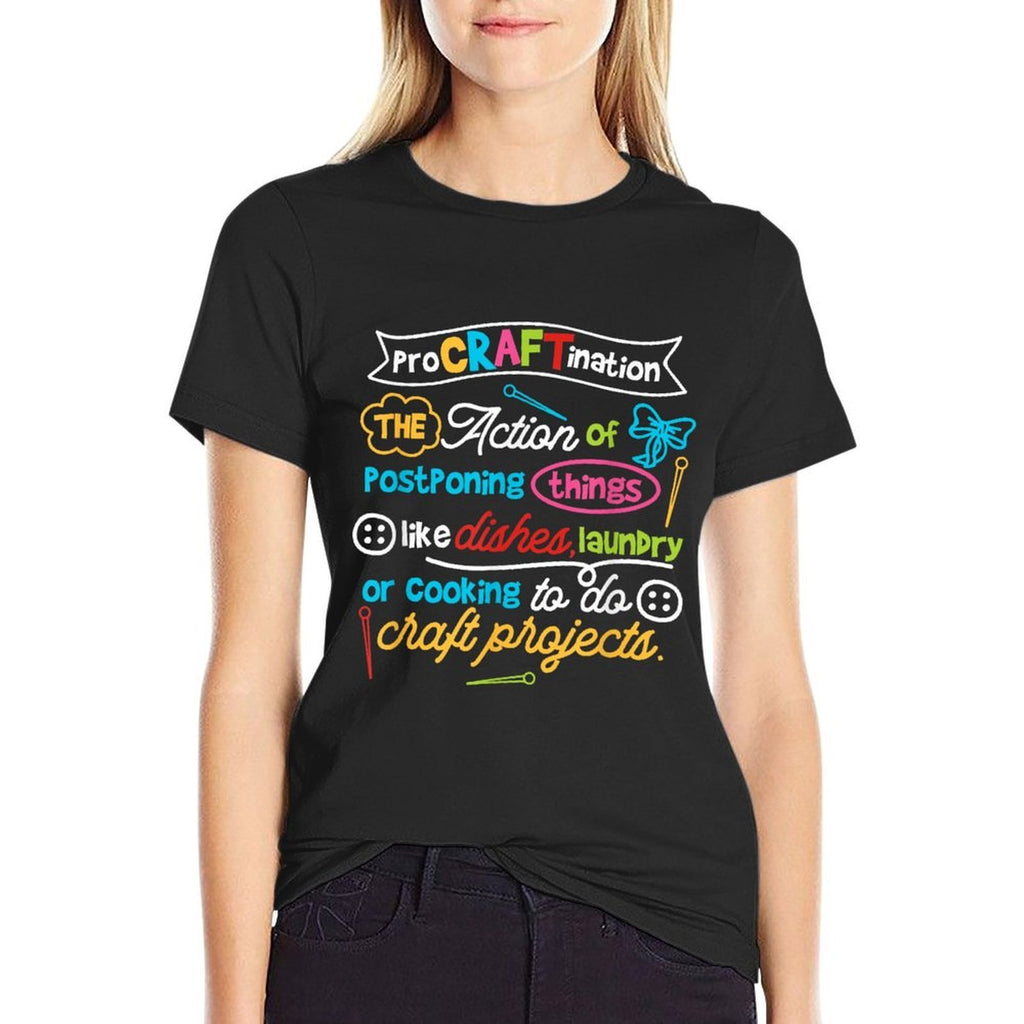 Procraftination Crafting Funny Crafter  Breathable T-Shirt