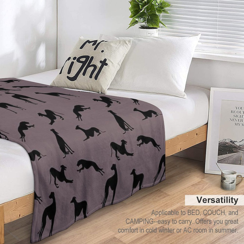 Greyt Greyhound Silhouettes - 776366 All-season Throw Blanket