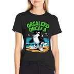 Orcalero Orcala Beach Italian Brainrot Meme  Ribbed Collar T-Shirt