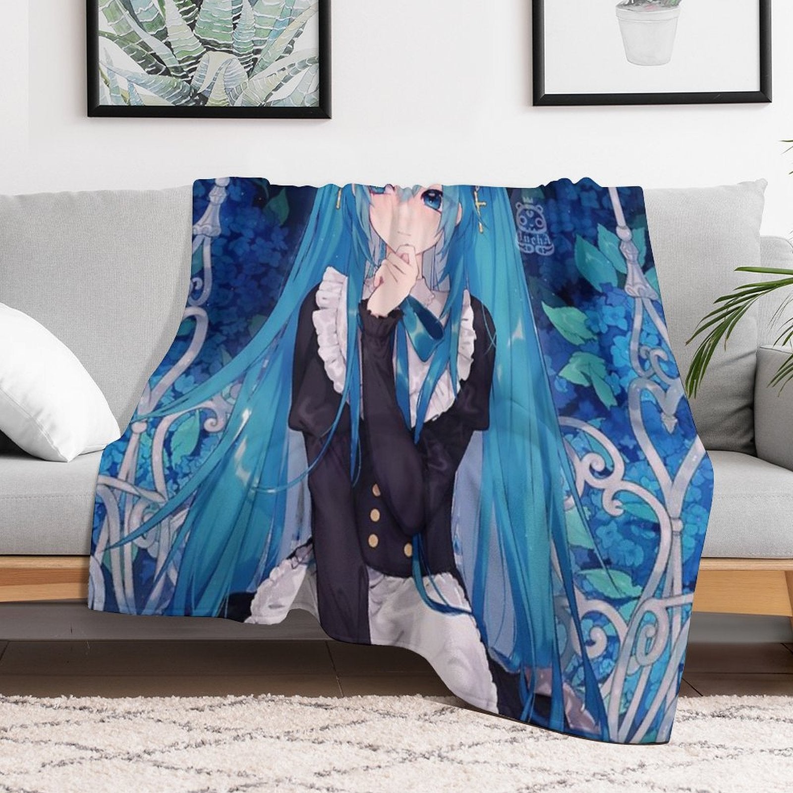 Hatsune Miku All-season Throw Blanket