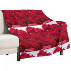 Happiness Journal with Red Roses Lightweight Throw Blanket