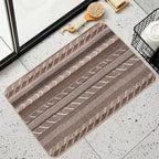 Copper - Boho Stripe -  Easy Maintenance Bath Mat