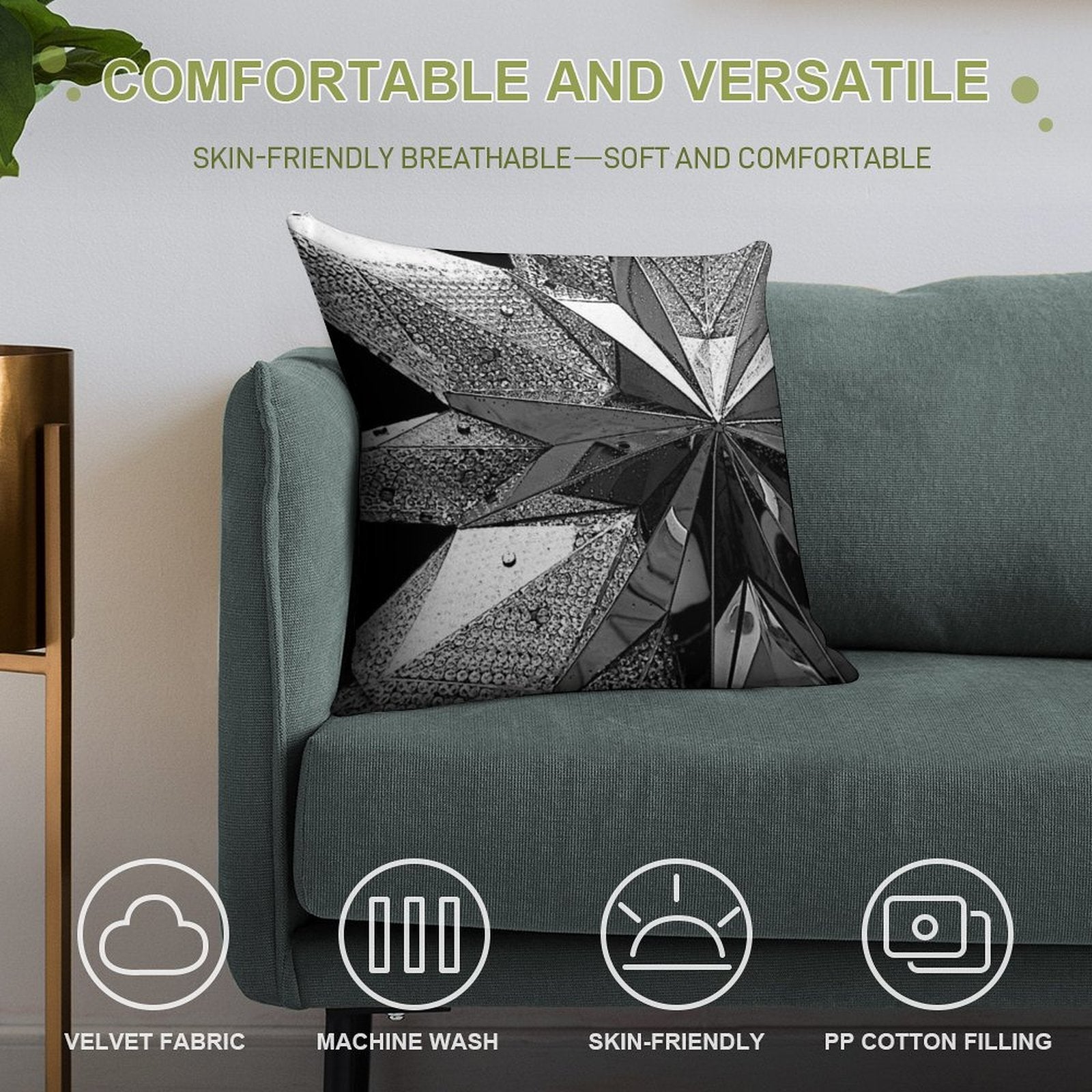 Swarovski Star Soft Skin-Friendly Throw Pillow