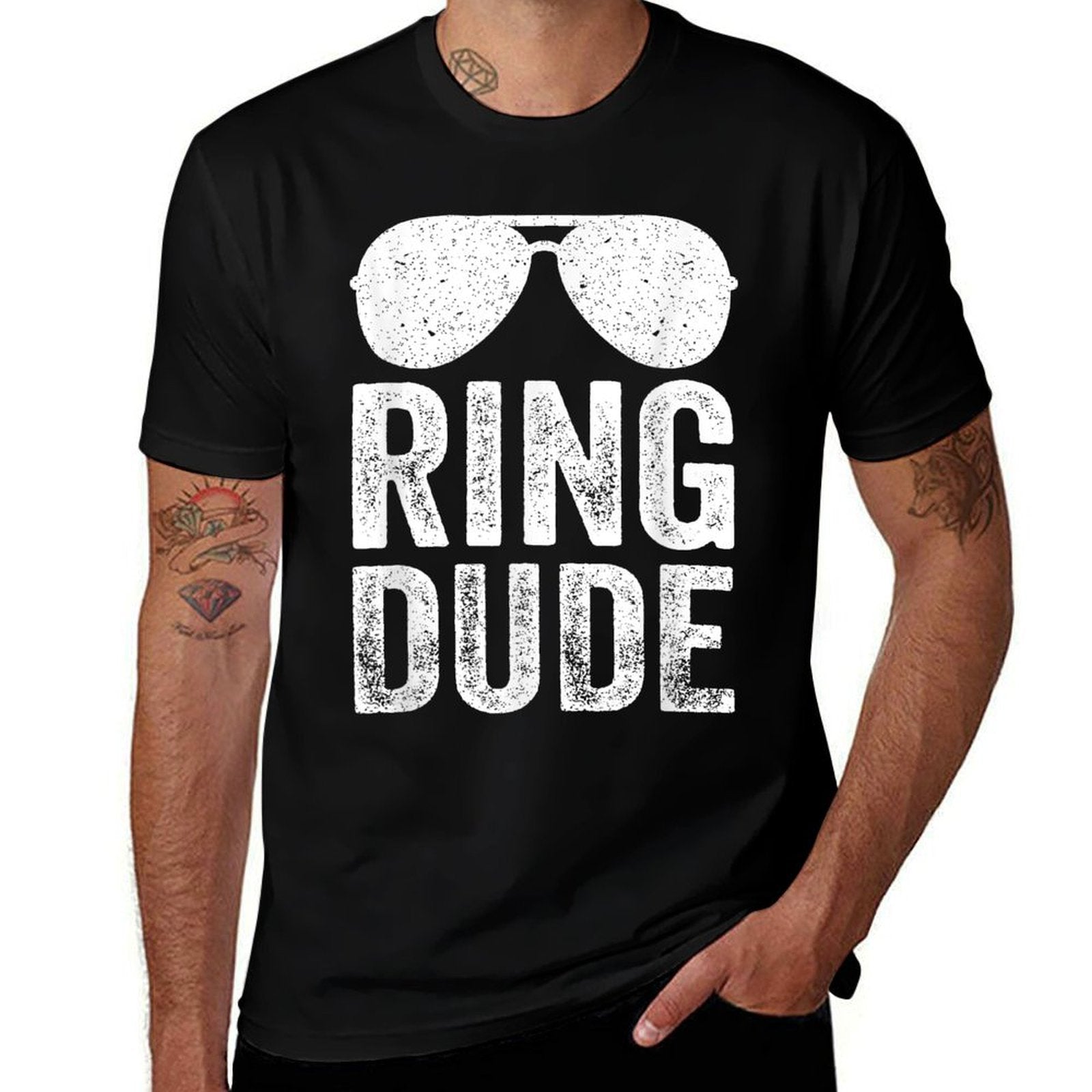 Cute Boys Ring Dude Bearer Funny Wedding  Moisture-wicking T-Shirt