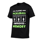 Playing Pickleball Improves Memory Dink Player  Polyester Blend T-Shirt