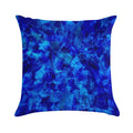 Cobalt Facets Soft Washable Throw Pillow