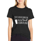 This Teacher Runs On Sweet Tea And Lesson Plans Gift for Men Women Kids  Easy-care T-Shirt