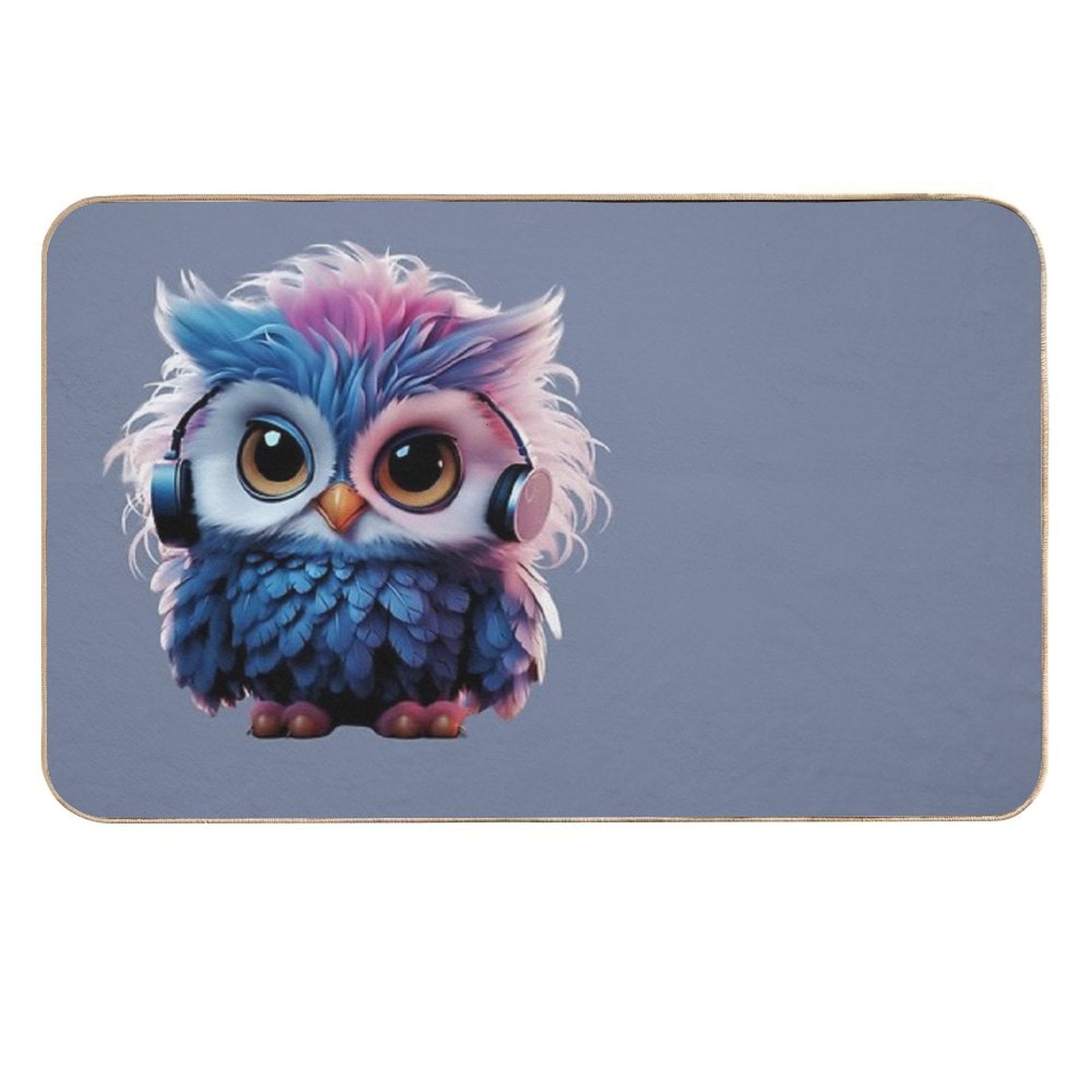 Cutie Owl #2  Absorbent Bath Mat