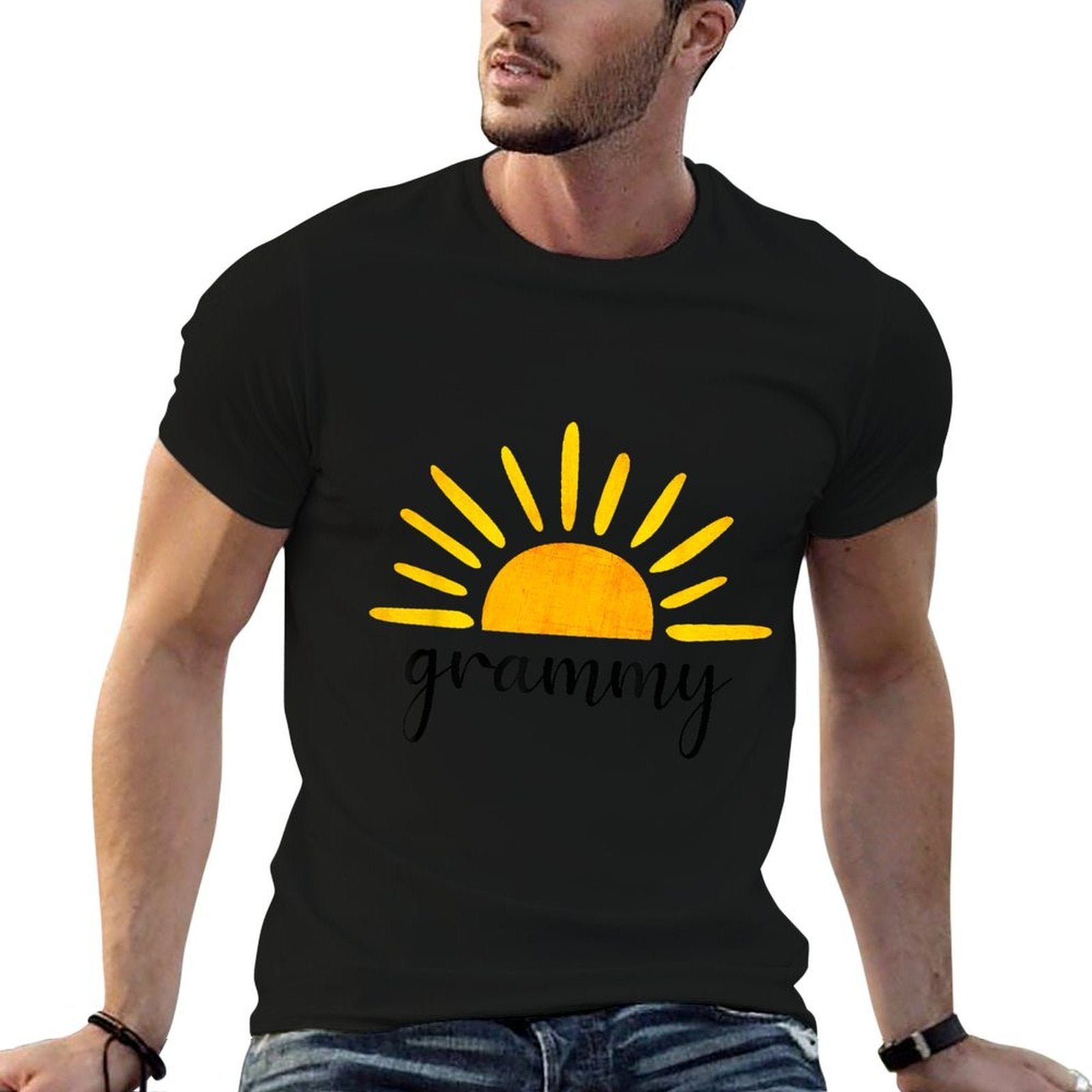 Grammy of The Birthday First Trip Around The Sun Birthday  Summer-ready Fabric T-Shirt