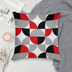 Colorful Geometry Soft Anti-Pilling Throw Pillow