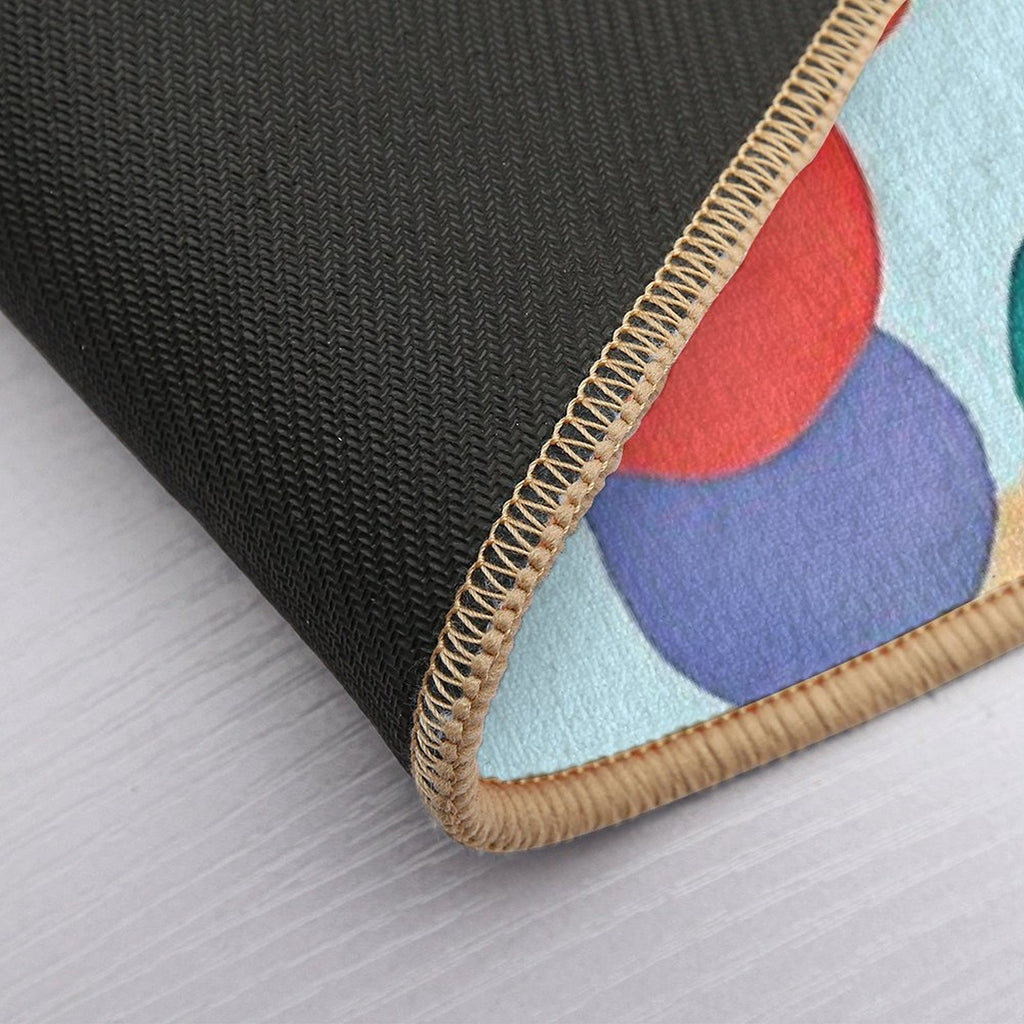 Abstract Watercolor Bliss - Artistic Splash Pattern  Non-Slip Bath Mat